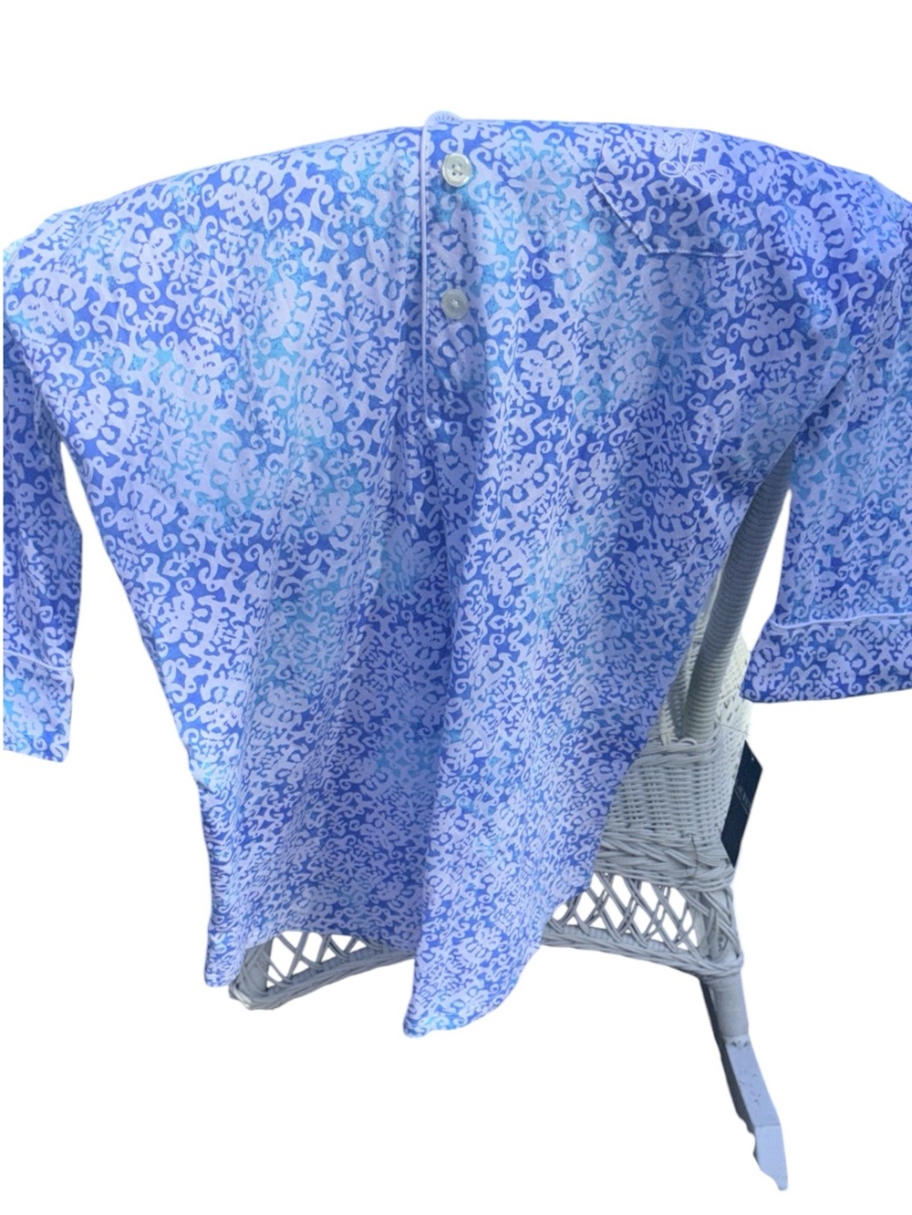NWT Lauren Ralph Lauren Blue Medallion Cotton Sleep Shirt Nightgown Medium - Picture 17 of 17